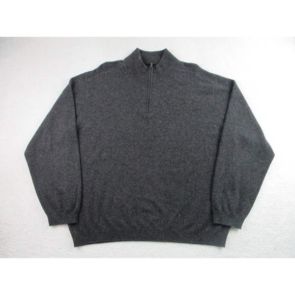 Tommy Bahama Cashmere Sweater Mens XL 1/4 Zip Pullover Blend Classic - Picture 1 of 9